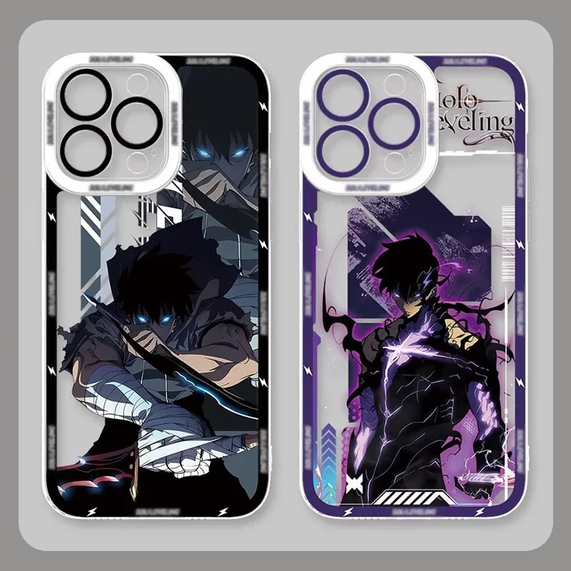 Чехол S-Solo Levelings Anime для Xiaomi Redmi Note 12 11 13 Pro Plus 4G 5G 12S 11S 10 10S 9 9S 8 13C 12C 10C Прозрачный