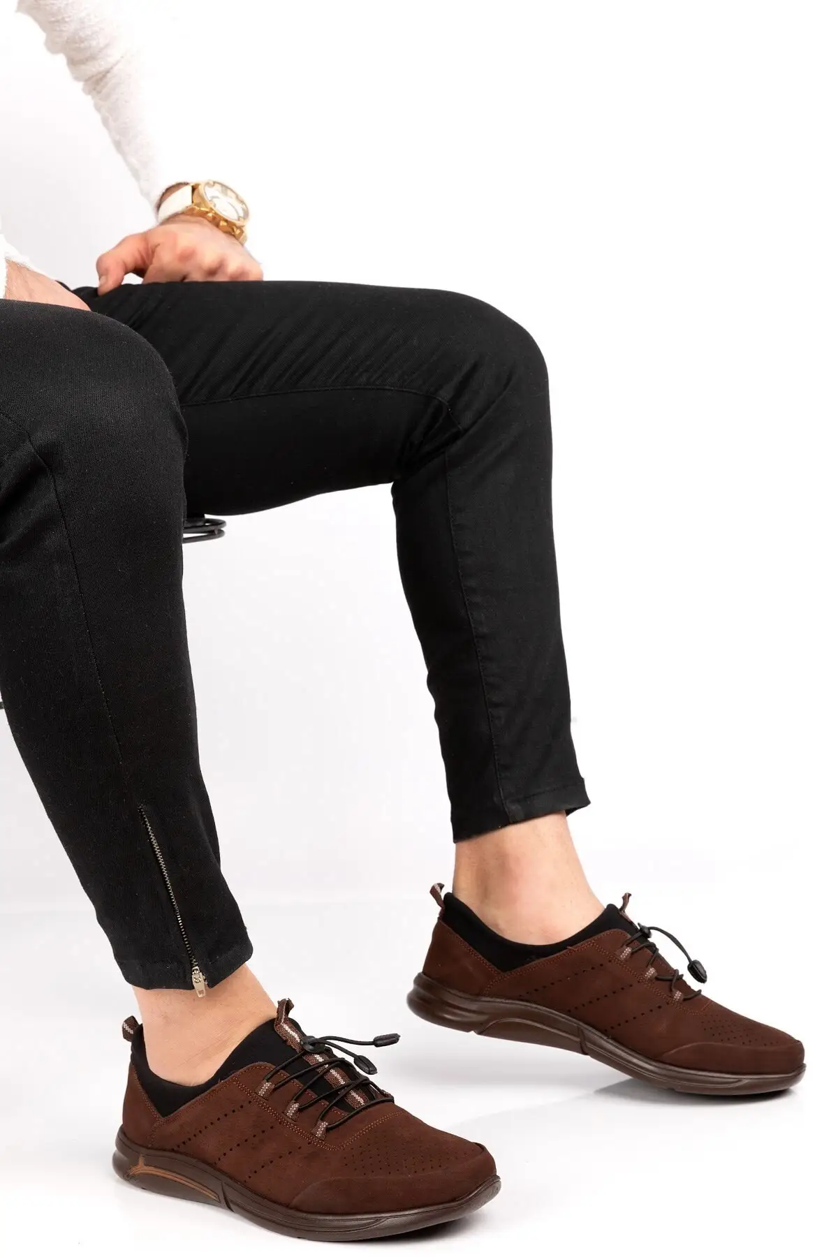 

Men's Shoes Genuine Nubuck Leather Orthopedic Casual Summer New Style Men Loafers Soft Comfortable Comfortable Shoes