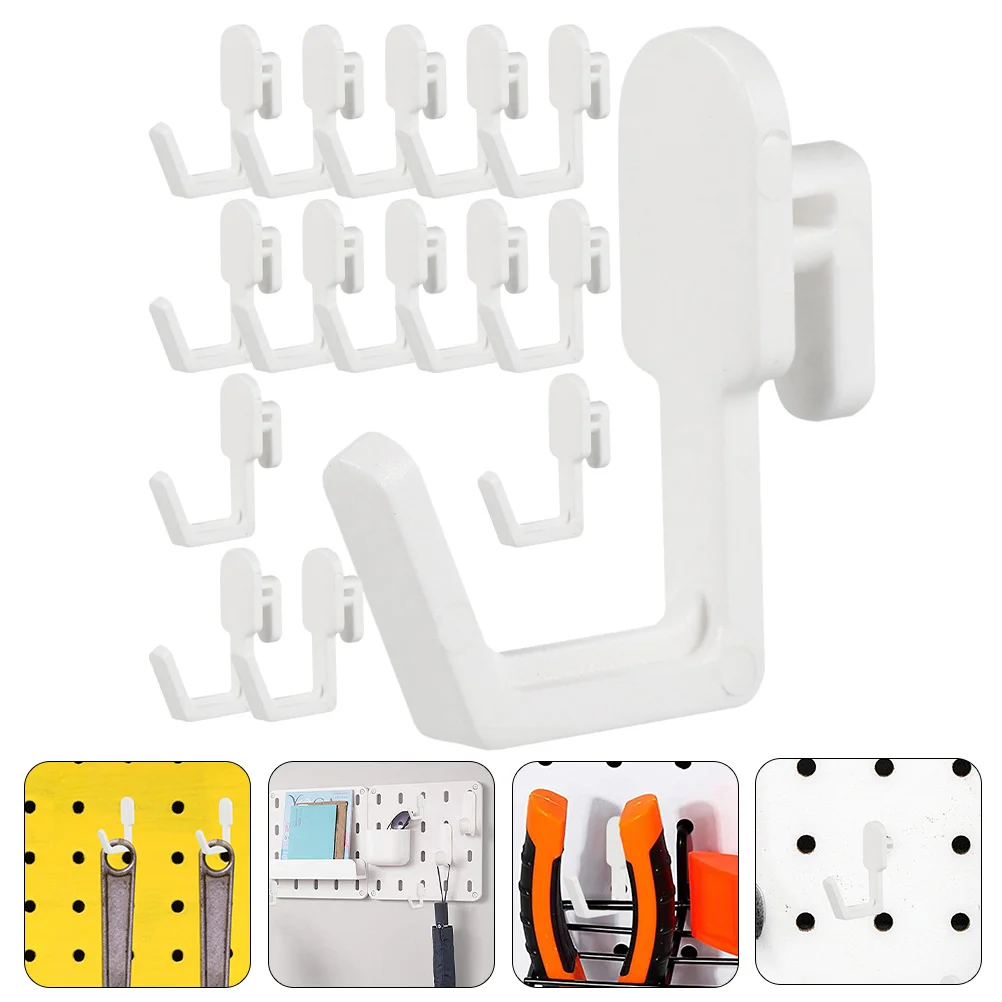 

24 Pcs Peg Board Hook Plastic Coat Hangers Pegboard Hooks Jewelry Craft Room Organizers Storage Accessories
