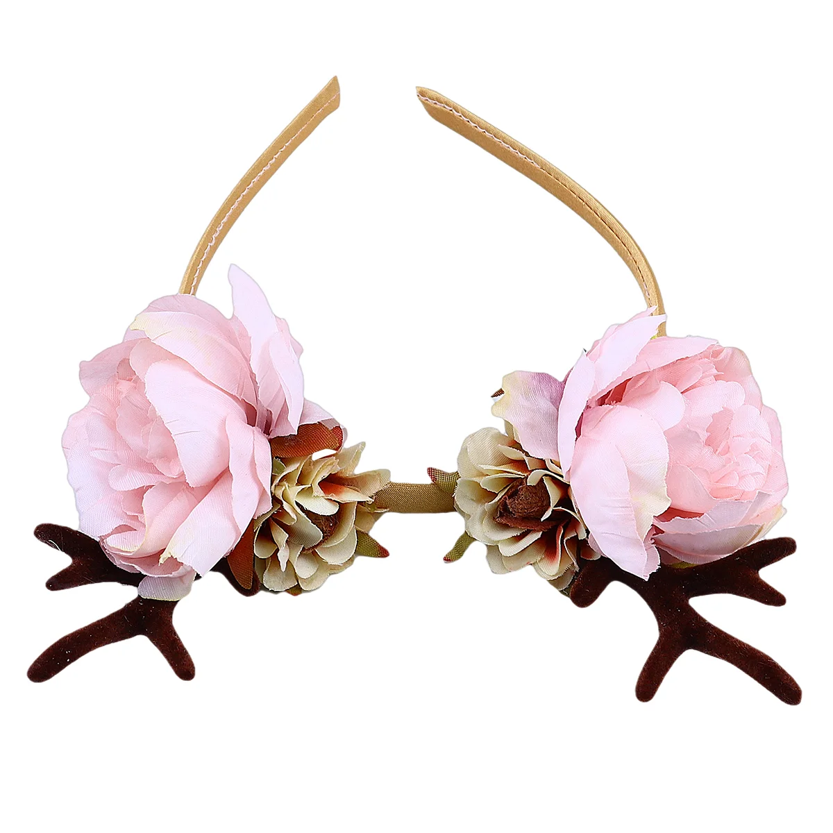 

Party Headdress Antler Headwear Flower Hair Headband Photo Prop