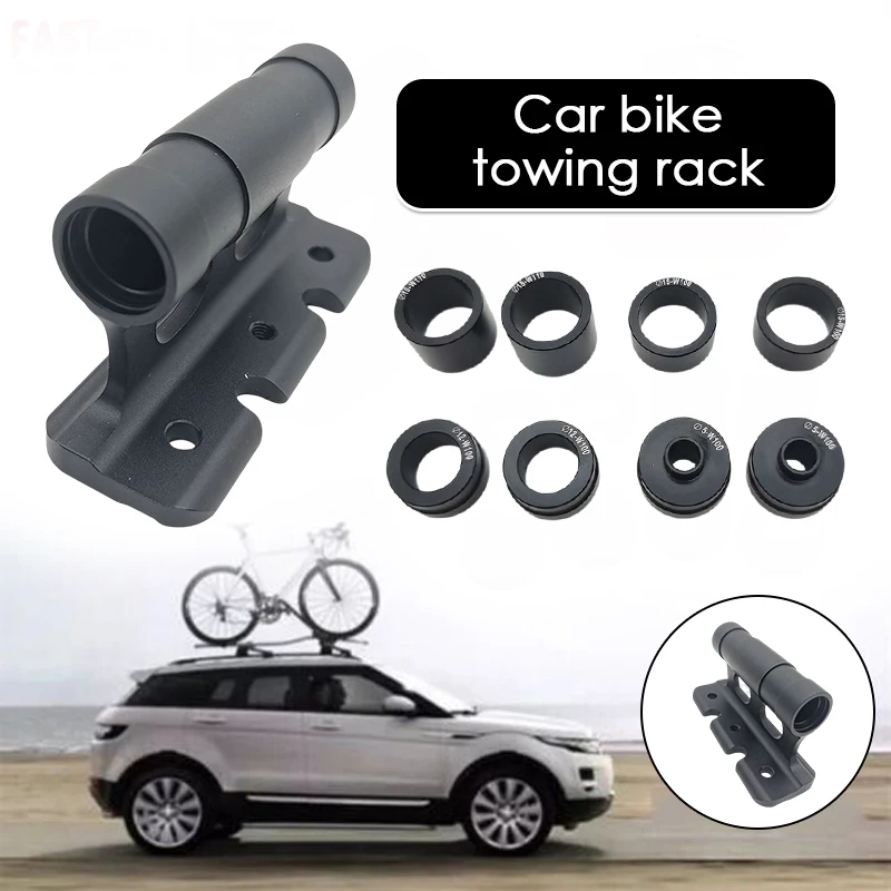 

Aluminum Alloy Bike Fork Mount Car Roof Rack Carrier Quick Release Thru Axle Mtb Road Bicycle Bracket Holder Adapter Accessories