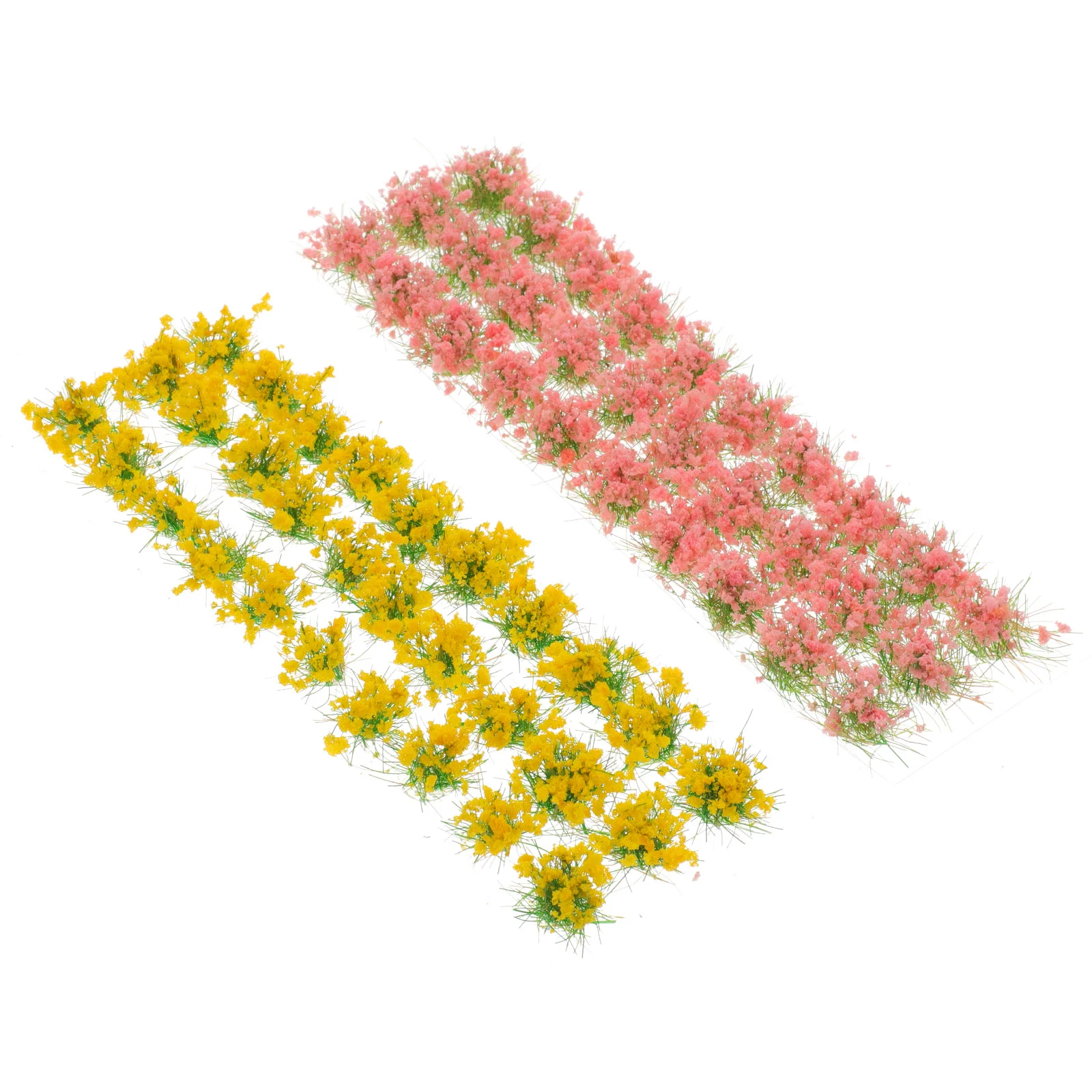 

2 листа, искусственная трава, цветы, цветы, искусственная модель стола