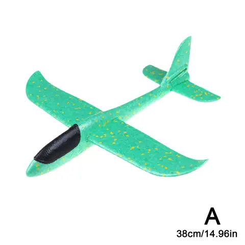 Самолёт пусковой из пенопласта 38 см, модель самолета «сделай сам» для бросания, обучающий уличный детский самолет, веселая ручная игрушка, игрушки U6C8