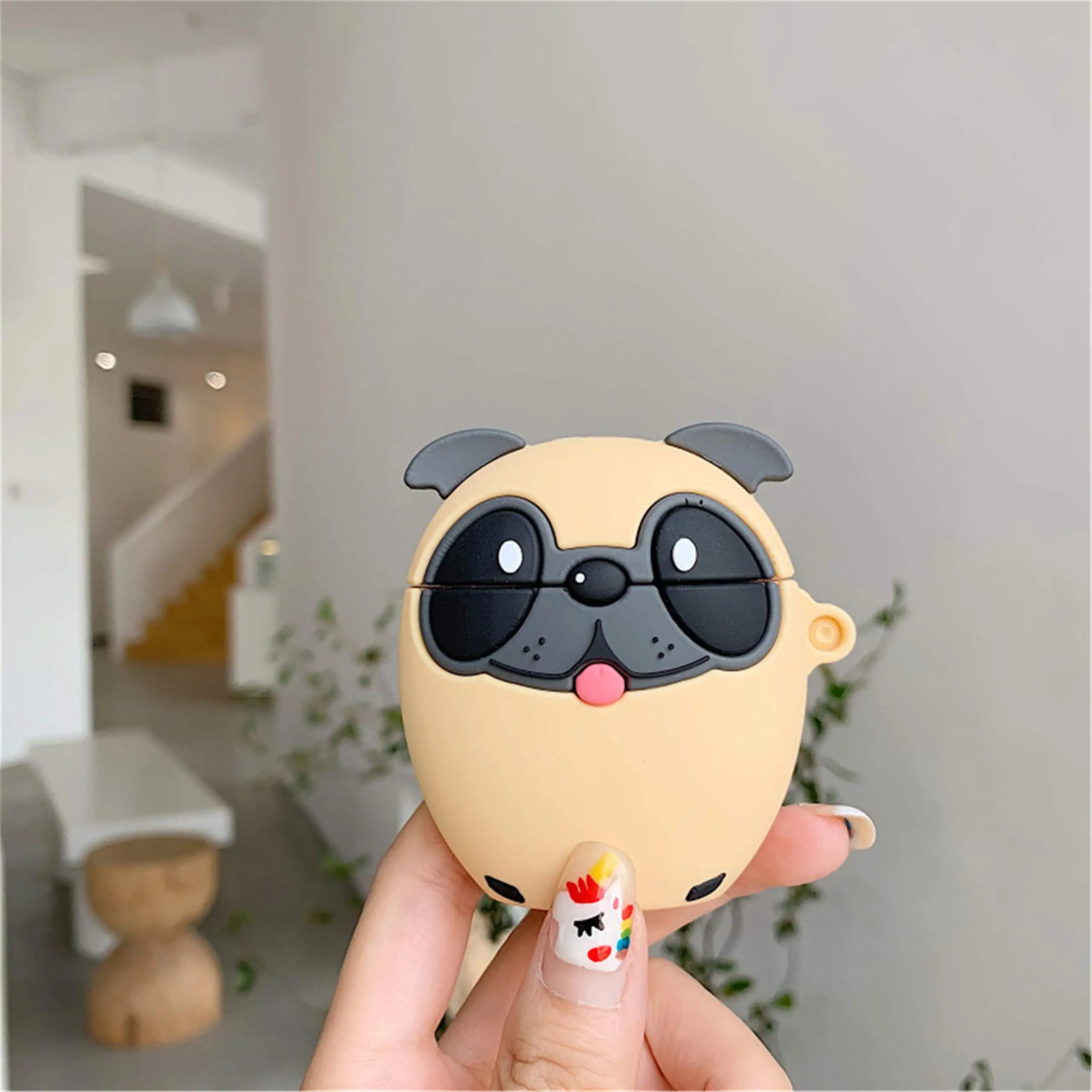 

For Apple AirPods Pro 3D Cute Cartoon Pug Puppy Dog EarPods Case for Air Pods 1 2 3 Wireless Earphone Cover Shell