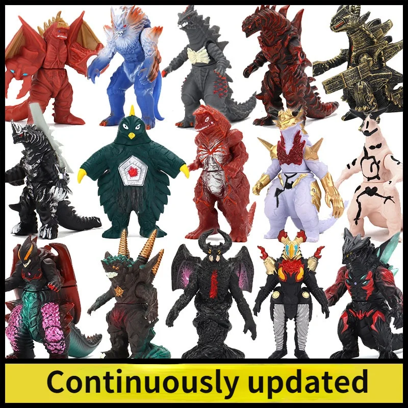 

11-14cm Soft Rubber Ultraman Monster Puppets Action Figures Five King Demaaga Grand King Bullton Eleking Model Children's Toys