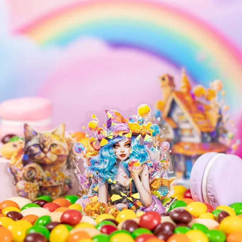 10 листов набор наклеек Candy House Light Book декоративные наклейки школьные