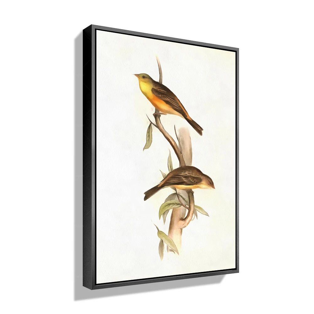 

Forbeauty Картина на холсте в рамке с изображением птиц водных птиц домашний Декор водонепроницаемый с маслом
