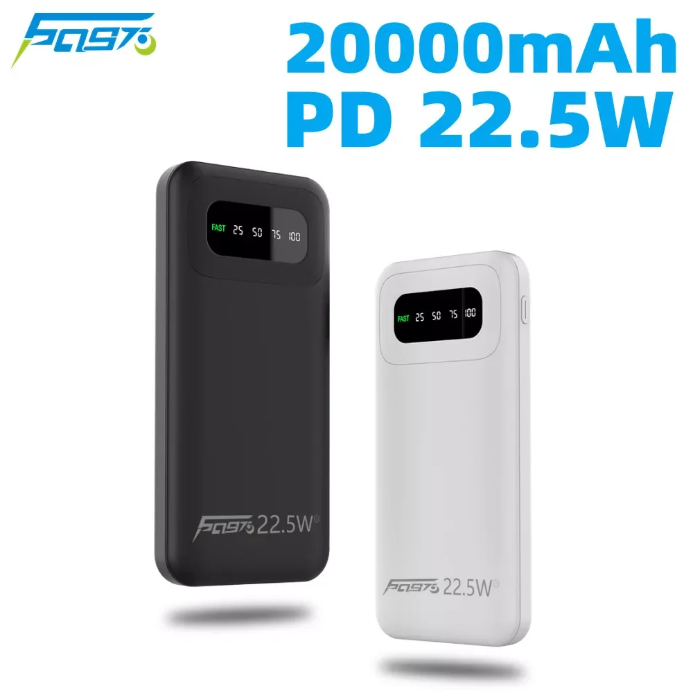 

NEW Power Bank PD22.5W 20000mAh Fast Charging Powerbank Portable Charger External Battery Quick Charge Mobile Energy Bank