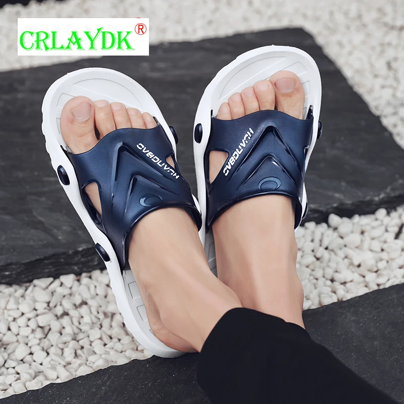 

Сандалии CRLAYDK мужские для душа, Нескользящие шлепанцы, легкая мягкая подошва, для дома и бассейна, сланцы, пляжная обувь для воды и улицы