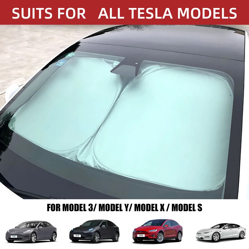 

Car Window Sunshade AUTO Window Summer Sun Protection Heat Insulation Cloth Visor for Tesla Model 3 /Y /X/ S Car Accessories
