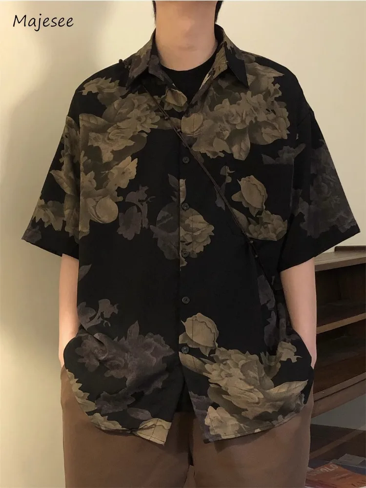 Мягкие рубашки Majesee с цветочным принтом