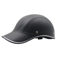 motorbike helmet electric vehicle helmet baseball cap classic handmade leather hat women portable pu leather cap half helmet bq2