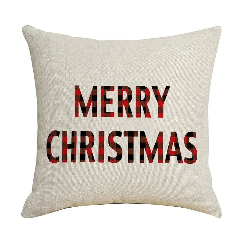 

45 см наволочка с надписью "Merry Christmas", льняные наволочки для детской подушки, наволочка, подарок на Новый год и Рождество