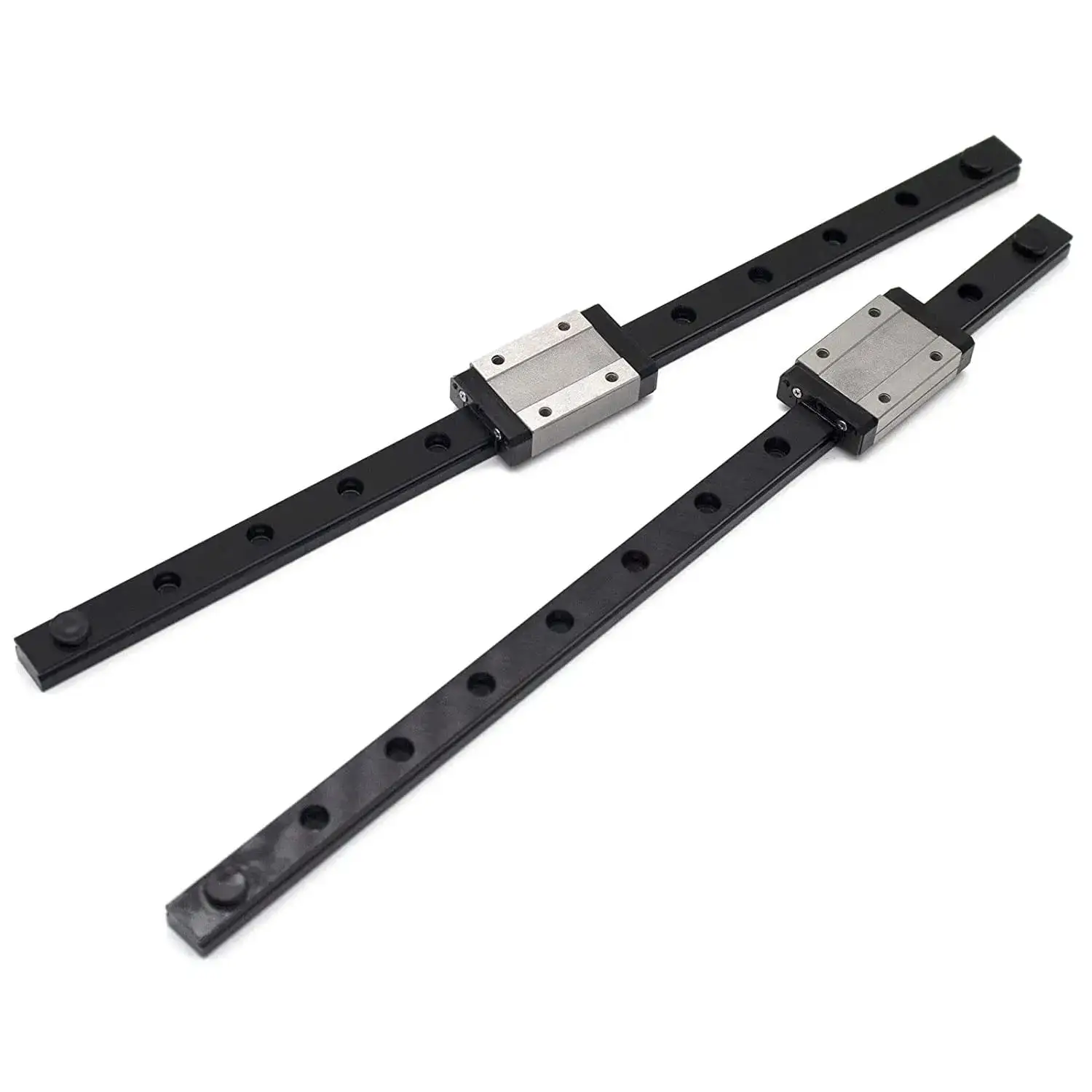 2PCS 300MM MGN12H Linear Rail Guide Black Bearing Steel Sliding Guideway with MGN12 Blocks for 3D Printer CNC Machine
