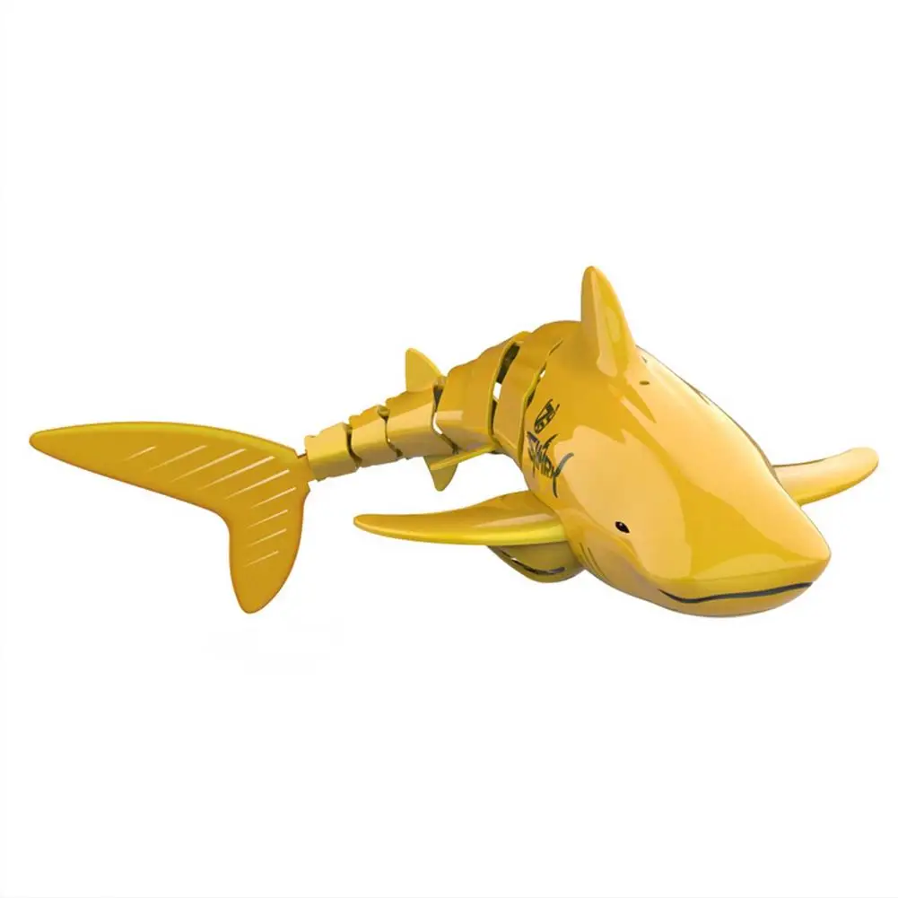 2.4G RC Golden Shark Fish Boat Toys Waterproof Model Electric Radio Control Mini Swimming Animal Robot Gifts Toys for children images - 6