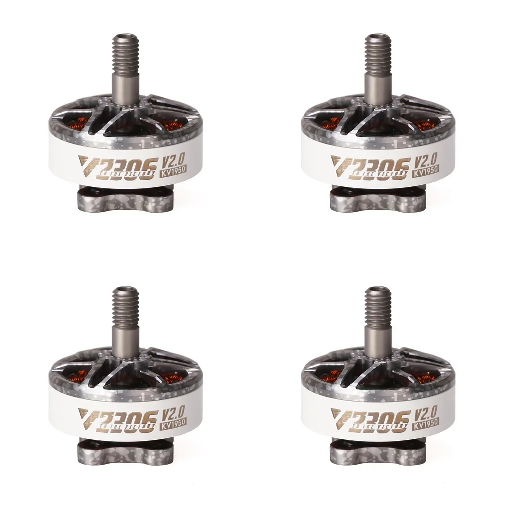 

4PCS T-Motor Velox V2306 V2 2306 1950KV 5-6S / 2400KV 4S Brushless Motor for Freestyle RC Drone FPV Racing