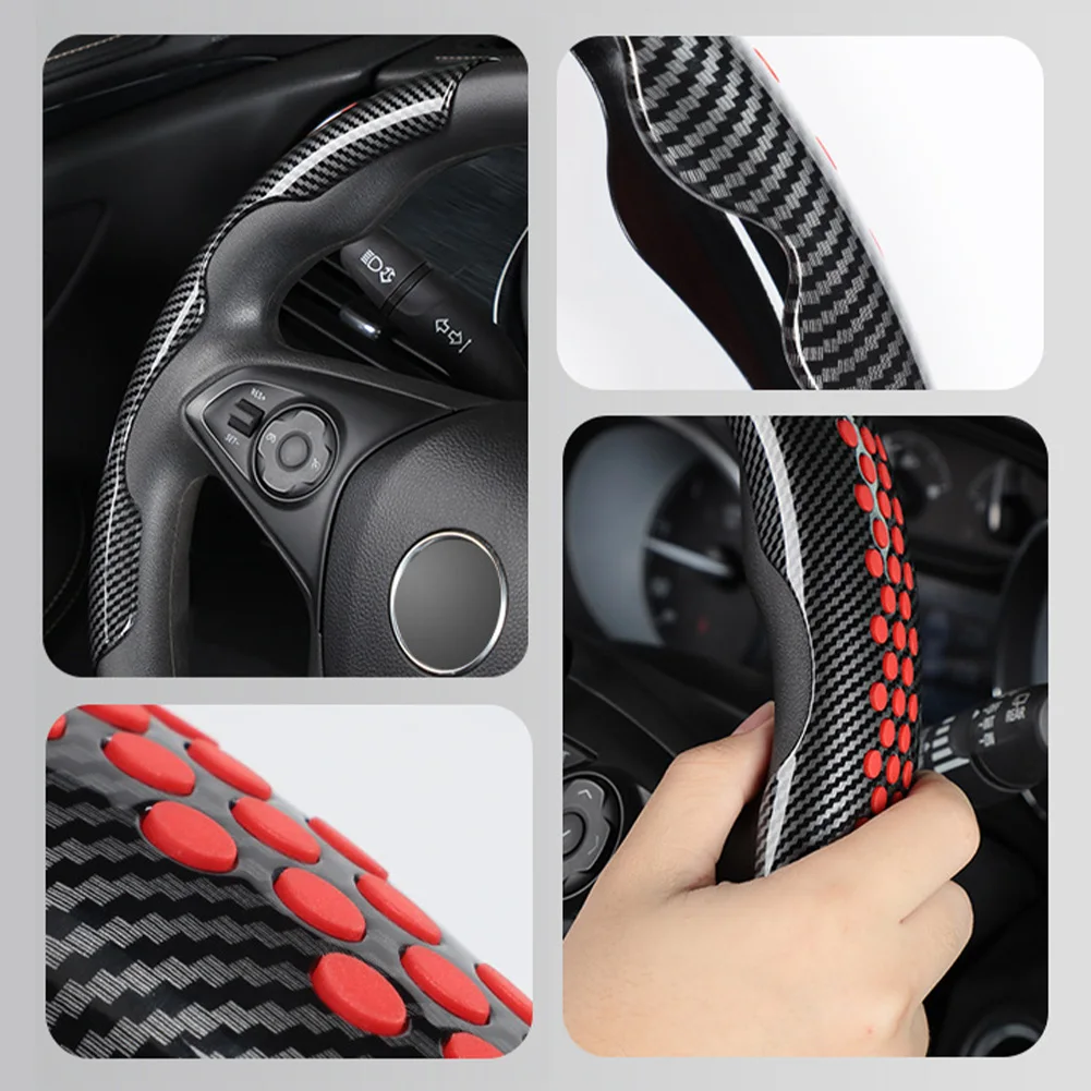 Универсальный Противоскользящий силиконовый чехол для руля диаметром 38 см BMW X1 G11