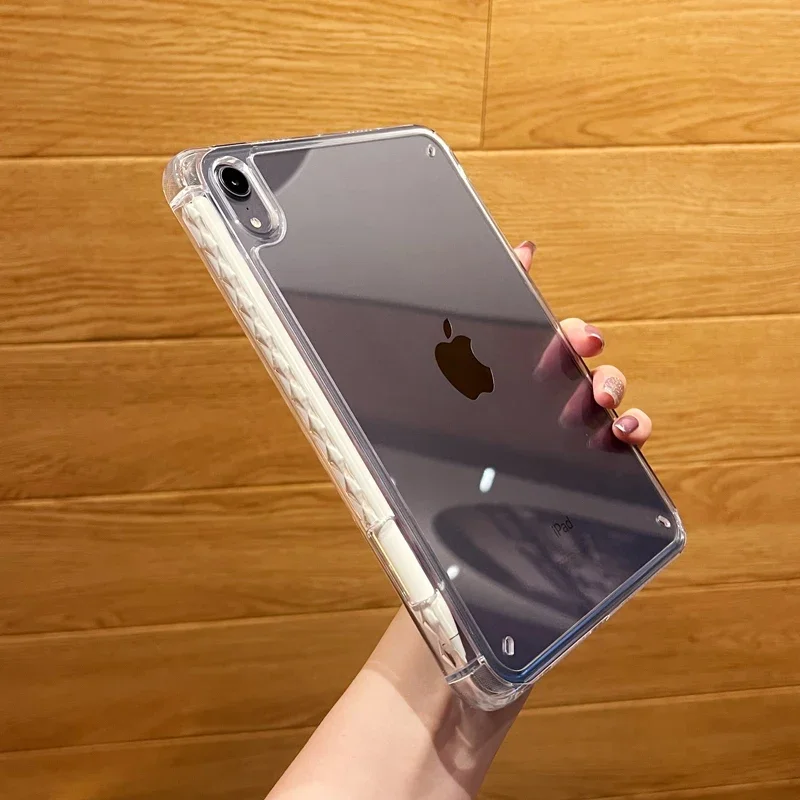 Фото Жесткая задняя крышка для ПК для Funda iPad Mini 6, чехол с держателем для ручки для iPad Mini 6-го поколения, 2021, 8,3 дюйма, прозрачный чехол Mini 6 №4