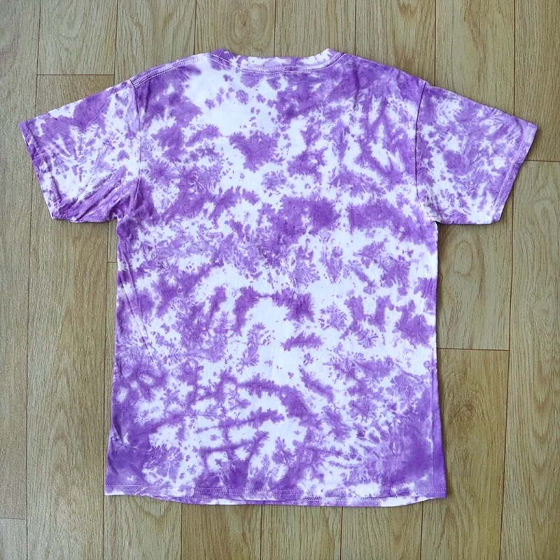 

Purple top quality 2023 Tie Dye MARKE Fashion Shirt 1:1 Skull Bear Women T-shirt Vintage Oversized Tee Men Clothing