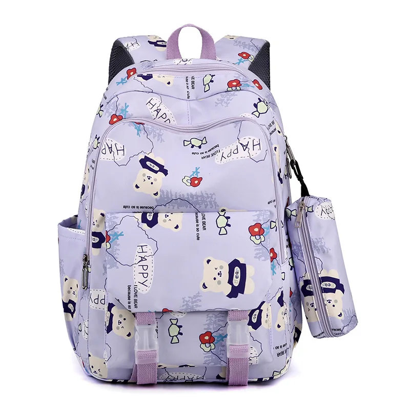 Large Capacity Backpack for Men Korean Version Female High School Fashion Trend Campus Middle Student Pencil Case Schoolbag