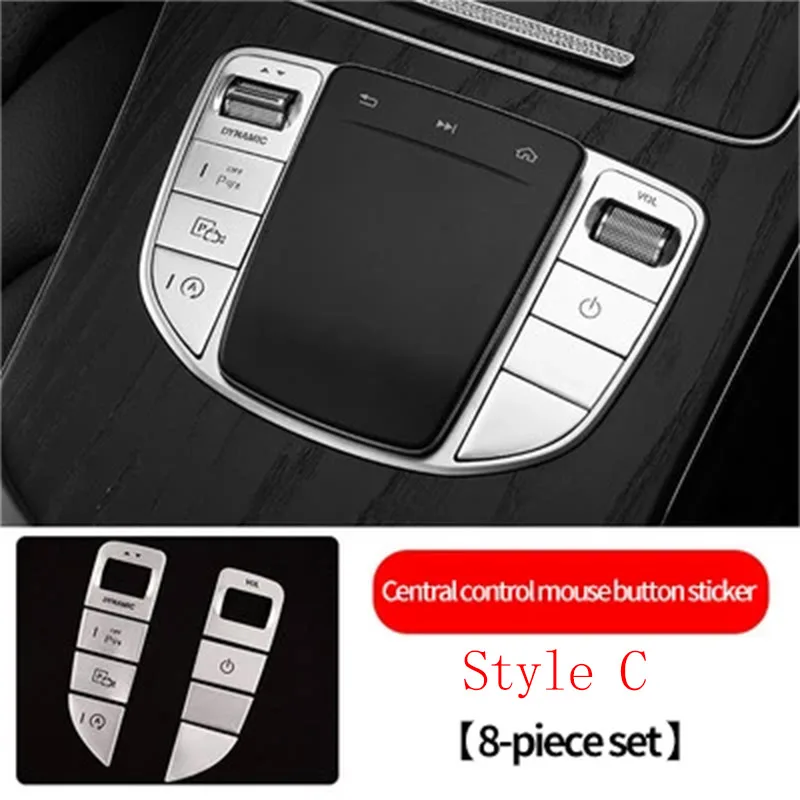 

Для Mercedes Benz C-Class GLC E-Class V-Class W205 X253 W213 W447 2015-2021 наклейка на кнопку Центрального управления мышью автомобильные аксессуары
