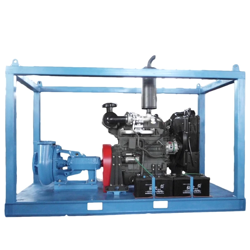 

Oil Field Equipment Pumps & Parts Horizontal centrifugal sediment pump driven by die-sel engine
