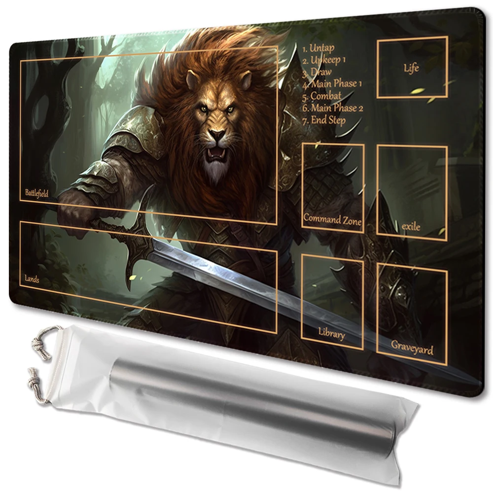 Игровой коврик Lionus TCG для настольной игры размер 60x35 см