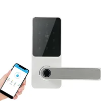 Electronic Touch Keypad TTlock App home outdoor biometric handle tuya security mini intelligent smart door fingerprint lock