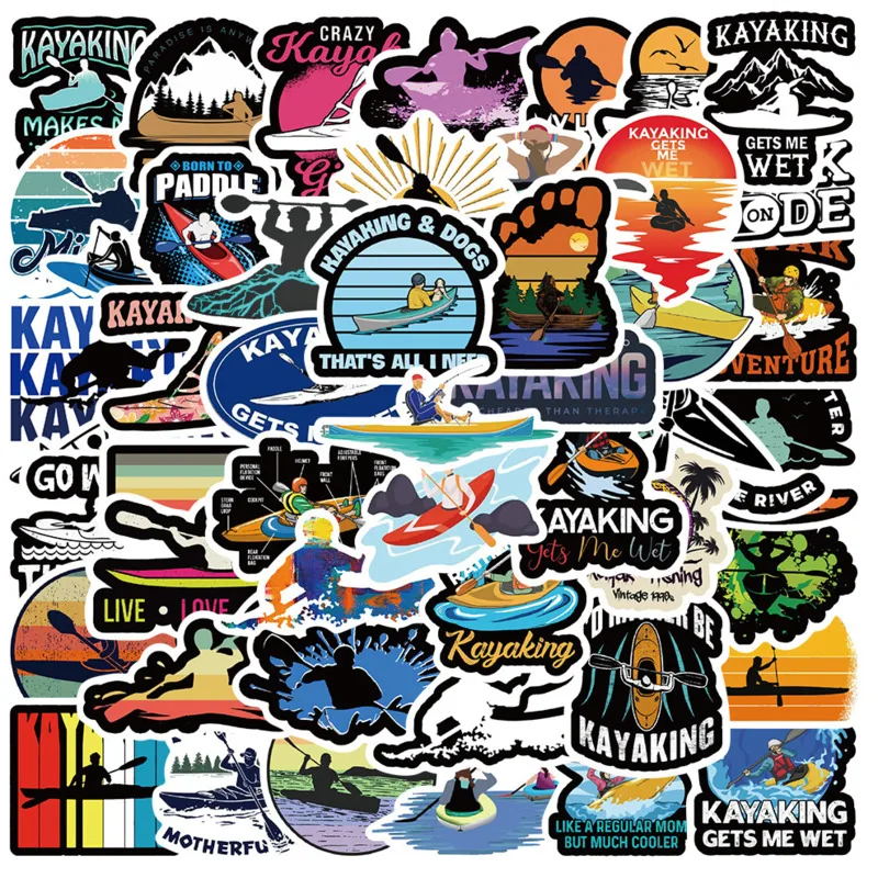 

10/30/50/100PCS Outdoor Sports Kayaking Graffiti Stickers DIY Snowboard Skateboard Car Helmet Waterproof Sticker Kid Toys