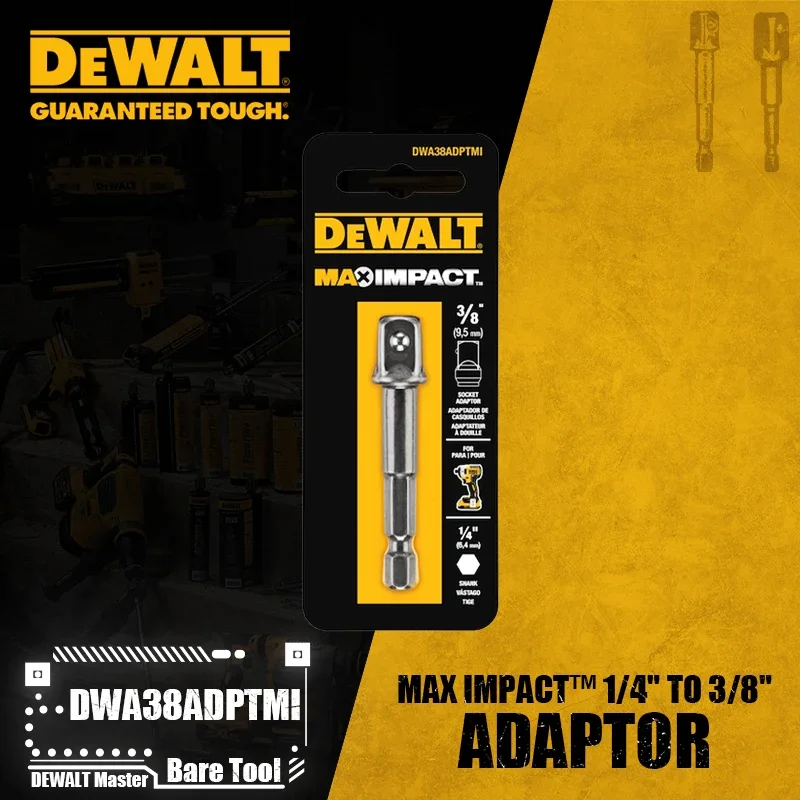 

DEWALT Адаптер 1/4" до SQUARE 1/2" или 3/8"
