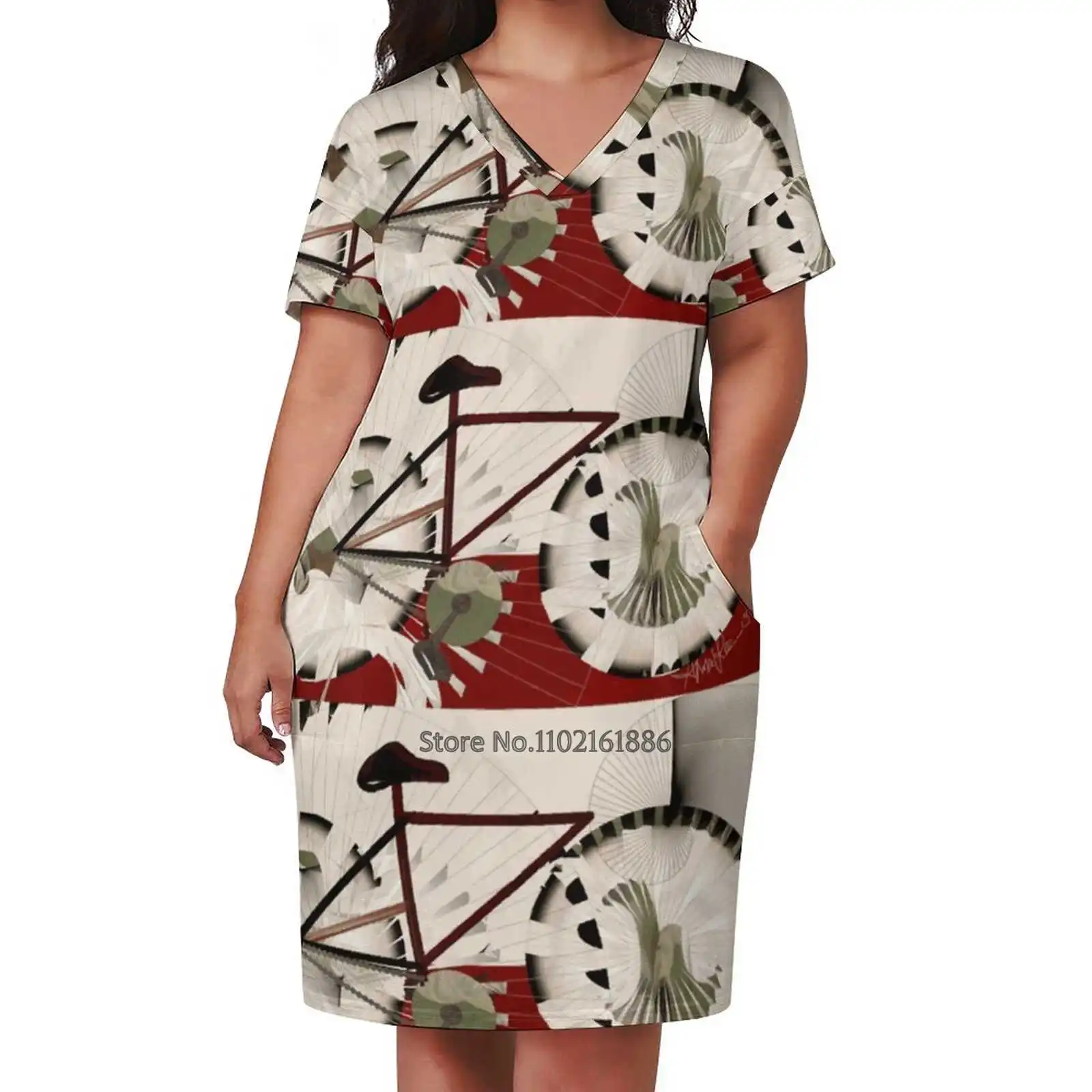 Циклостракт: Велосипедное платье без батутов с открытой спиной и шнуровкой