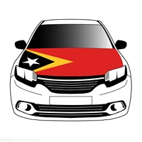 east timor flag car hood cover 3 3x5ft 100polyestercar bonnet banner