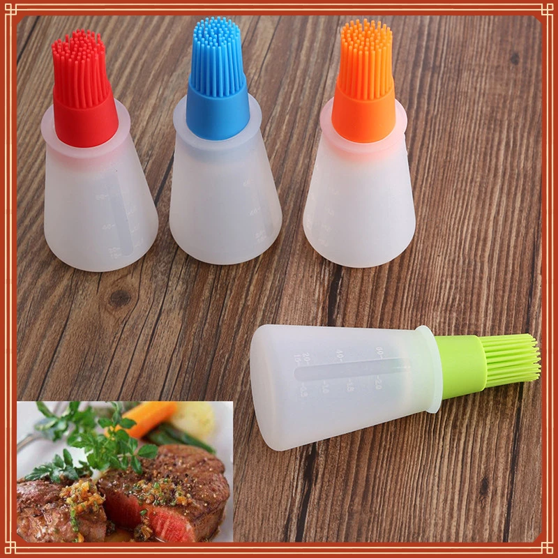 

Silicone Oil Bottle Oil Brush Baking Barbecue Grill Oil Brush Dispenser Pastry Steak Oil Brushes Kitchen Baking BBQ Tool