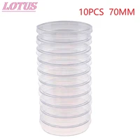 10pcsset 70mm polystyrene petri dishes affordable for cell clear sterile chemical instrument scientific lab supplies