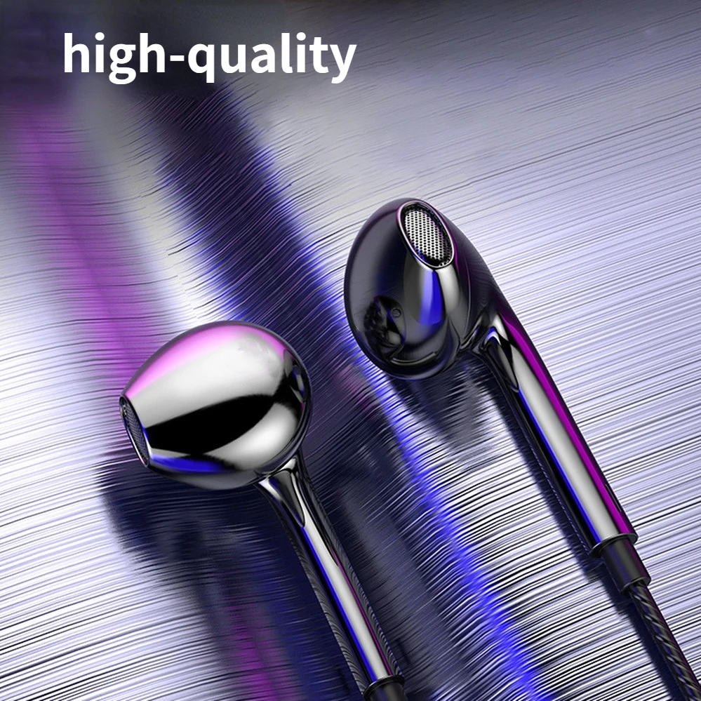Universal 3.5mm Wired Headphones In Ear Headset Wired Earphones Microphone Bass Stereo Earbuds Sports In-line Control for Phones