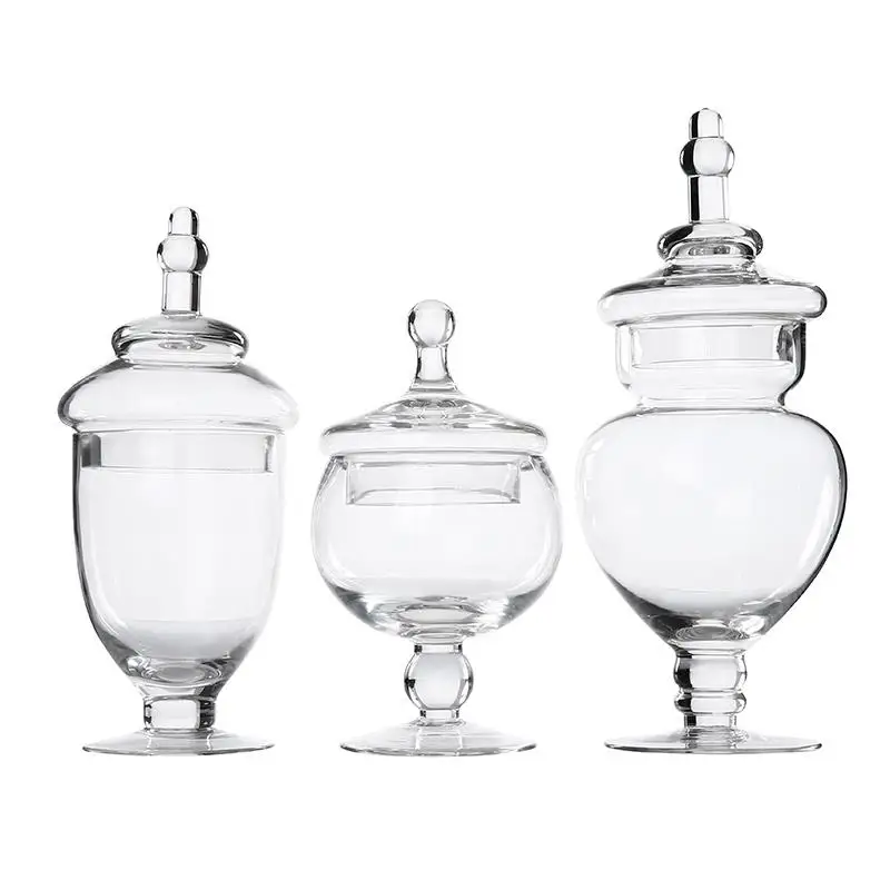 Стеклянный подсвечник в европейском стиле