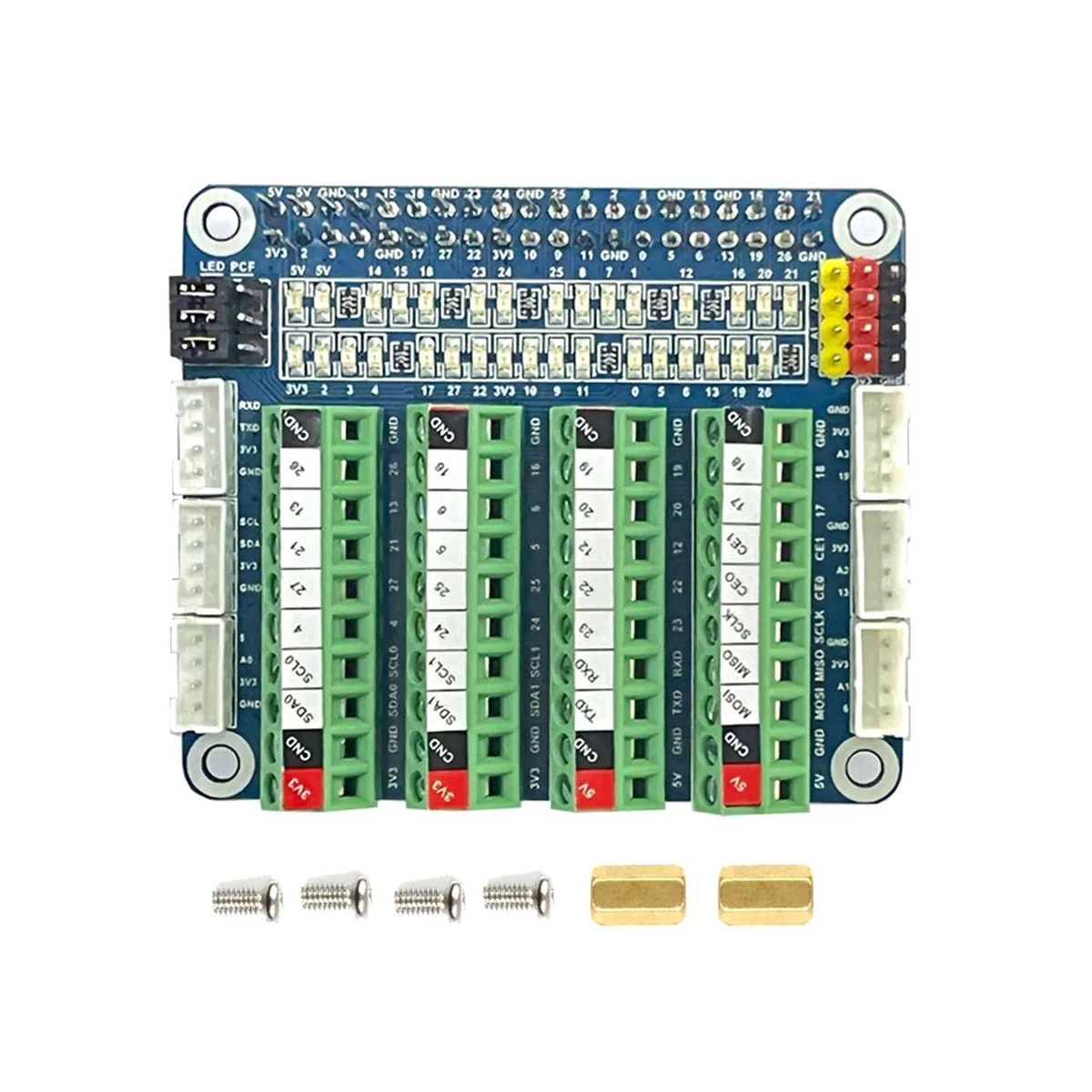 

For Raspberry Pi GPIO Expansion Board PCF8591 Module Onboard LED GPIO Test Board ADC/DCA Sensor