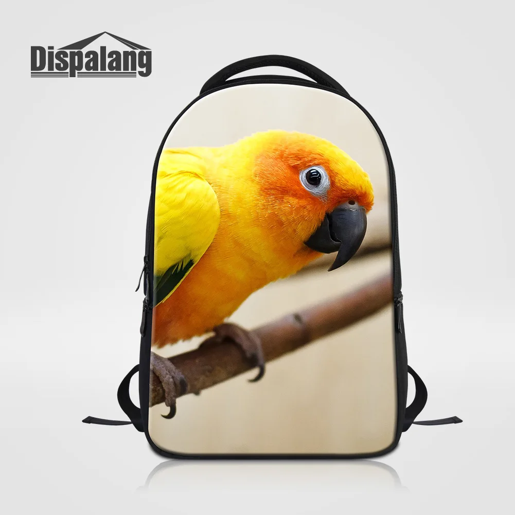 

Рюкзак для ноутбука с единорогом для подростков, цветная сумка для книг с принтом попугая животных для колледжа, женская большая дорожная школьная сумка