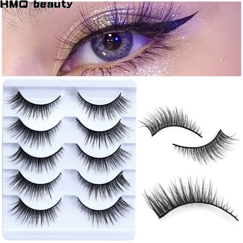 

5 пар 3D Искусственные норковые ресницы оптом натуральные накладные ресницы драматический Косплей пушистые ресницы принадлежности для нара...