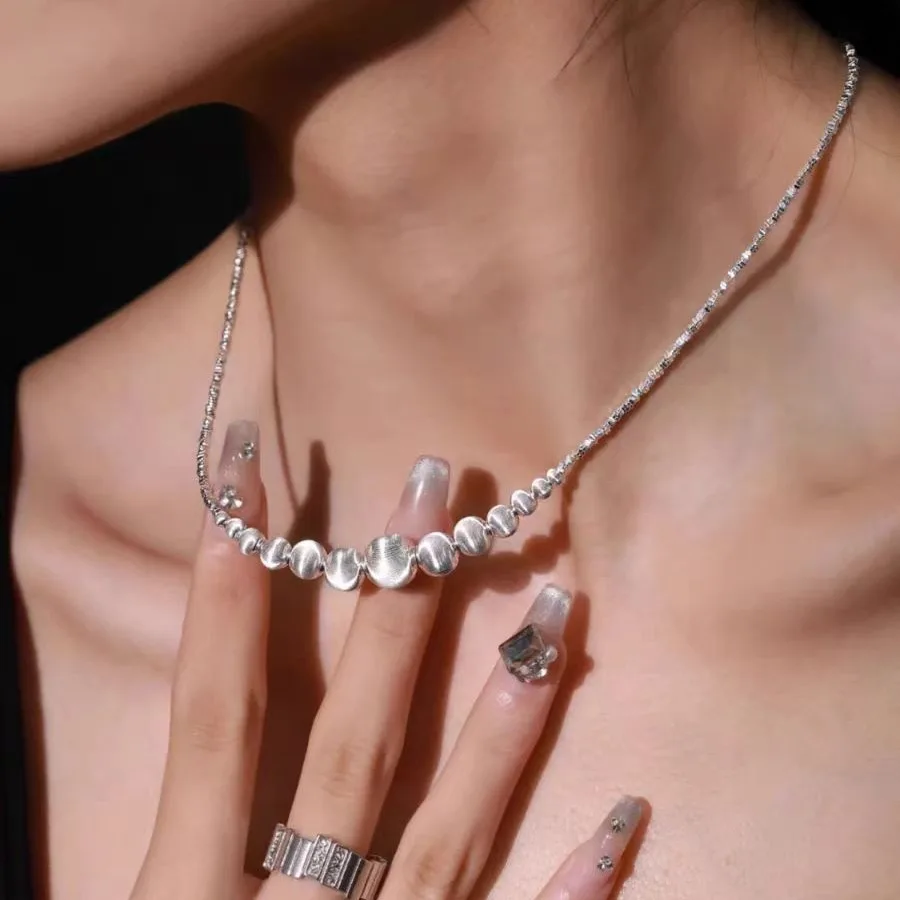Серебряное ожерелье кошачий глаз FEIWEINI