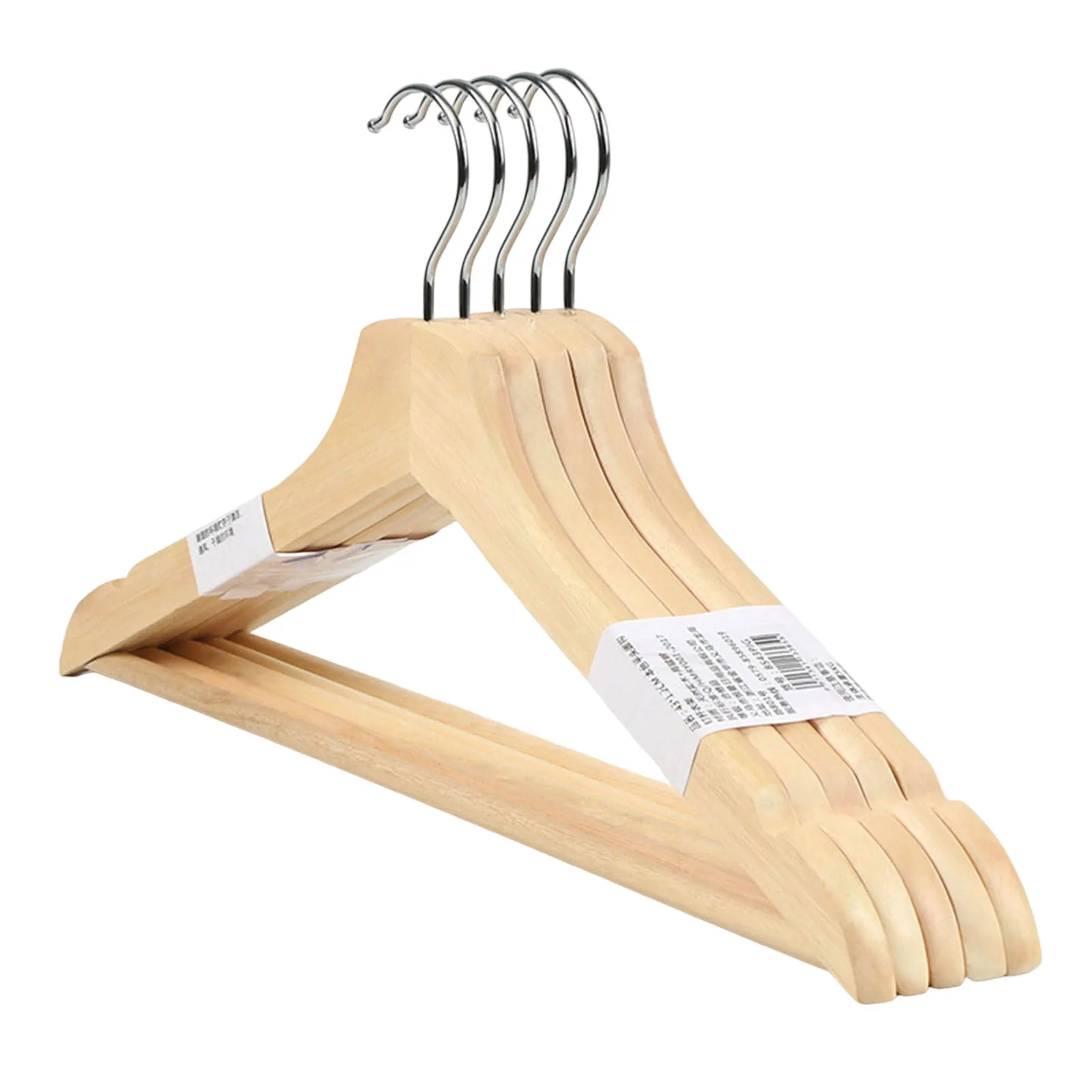 

5 шт., деревянные вешалки для одежды, для зимних пальто