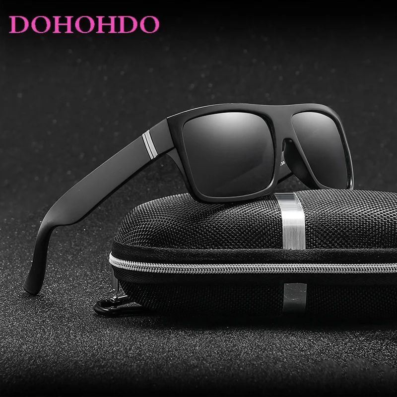 

DOHOHDO Square Night Vision Sunglasses Men Polarized Fishing Driving Sport Sun Glasses For Men Male UV400 Eyewear Accessories