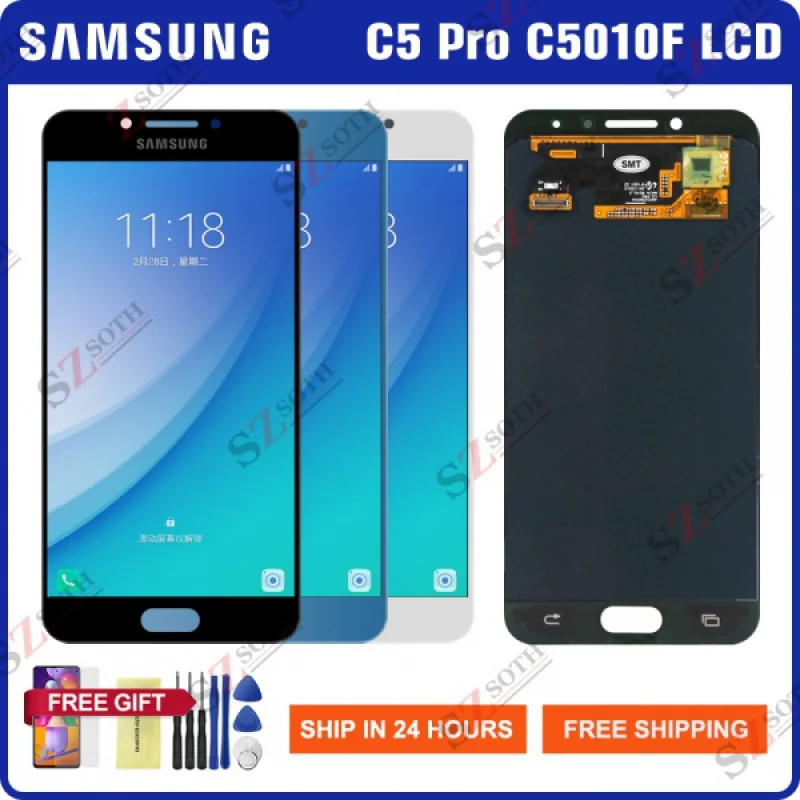 

Super Amoled экран для Samsung Galaxy C5 Pro C5010 ЖК-дисплей сенсорный экран дигитайзер в сборе для Samsung SM-C5010