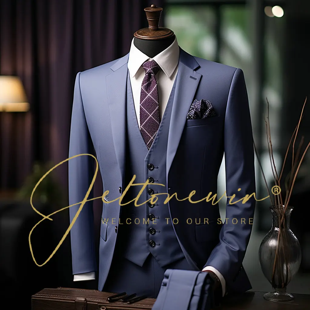 Мужской деловой костюм смокинги для жениха и шафера Выпускной свадебный