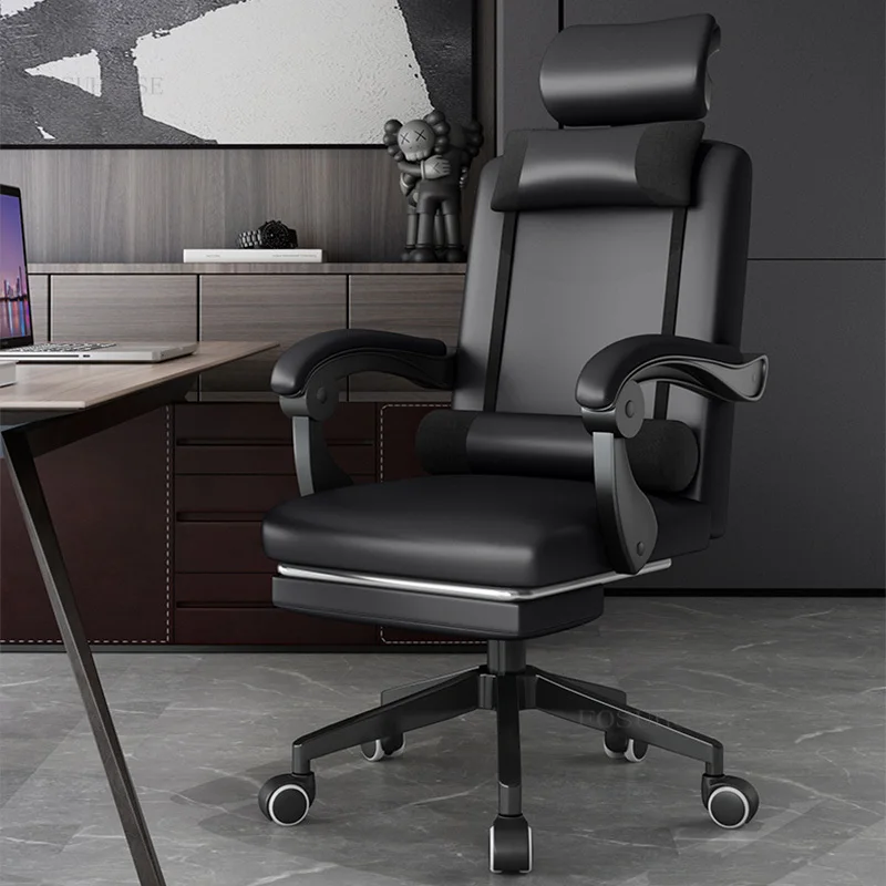 

Современные минималистичные офисные стулья, удобная офисная спинка, кресло для босса для отдыха, для дома, спальни, компьютерный стул с поворотным подлокотником