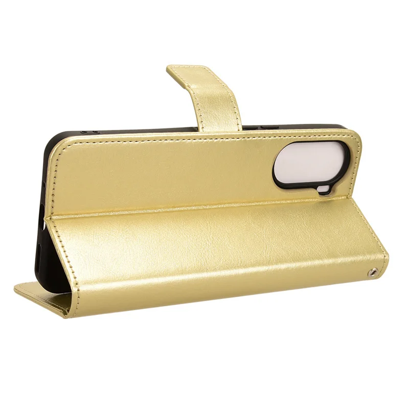 Противоскользящий кожаный чехол для телефона ZTE Nubia LVY со шнурком и держателем