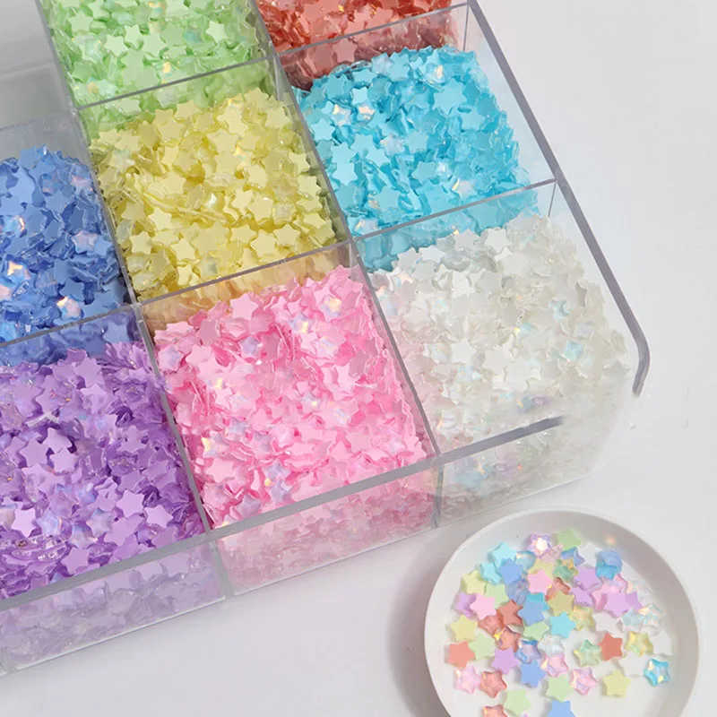 

5mm Flat Back Butterfly Rhinestones 50Pcs Star Light Mocha Crystal Nail Art 3D Manicure Diamond DIY Handmade Nail Accessories