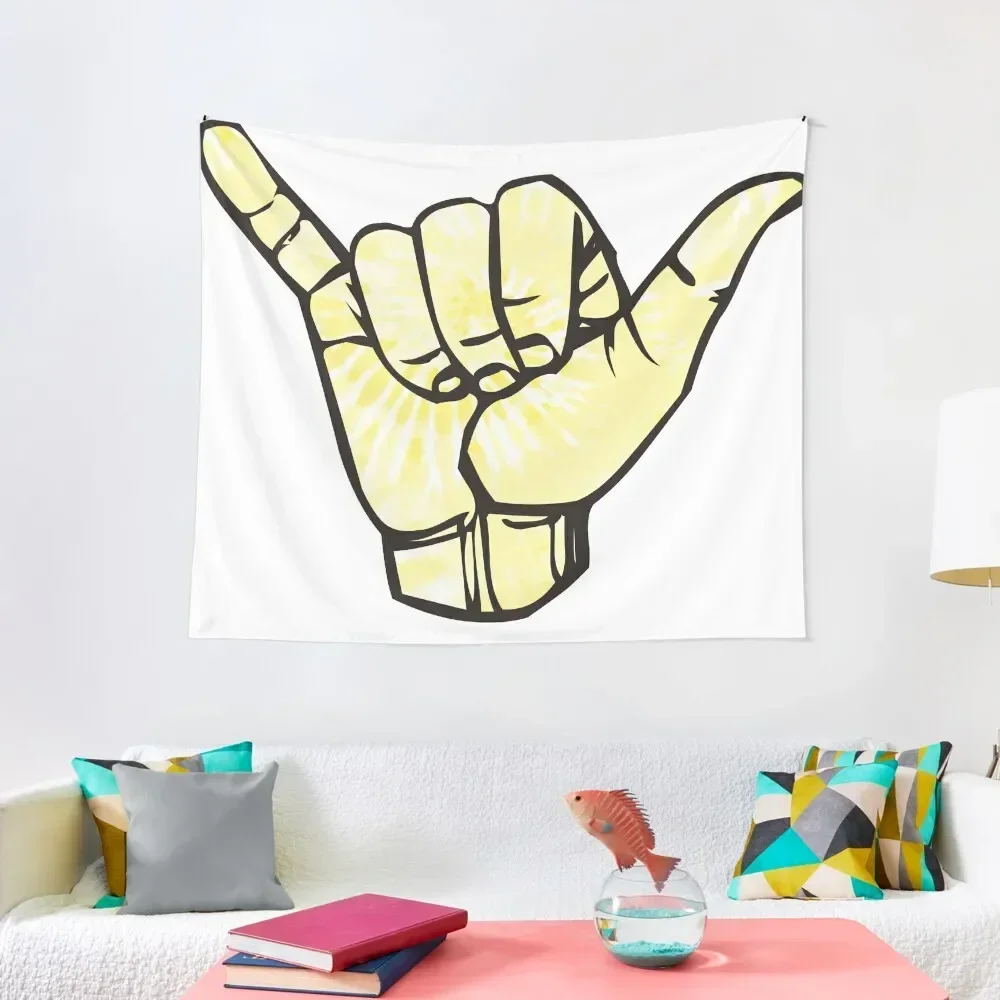 Гобелен желтый с жемчужной краской эстетика для комнаты комнатный декор