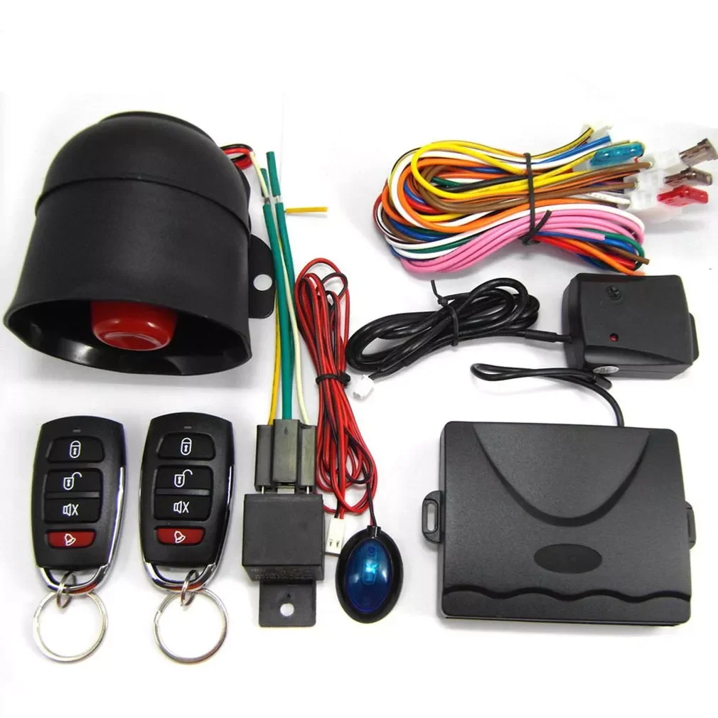 Enlarge New Car Security System Alarm Burglar Central Locking + Shock Sensor+2 Remote