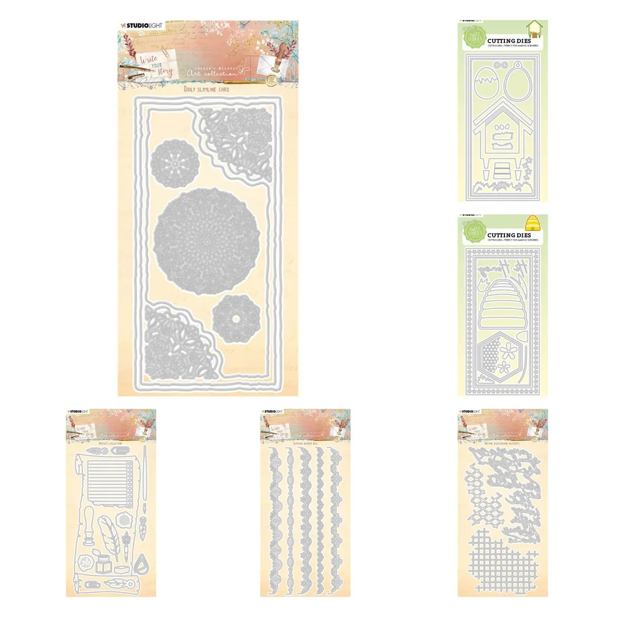 

2022 Doily Slimline Border Writing Background Elements Henhouse Cutting Dies Diy Craft Paper Cards Scrapbooking Embossing Molds
